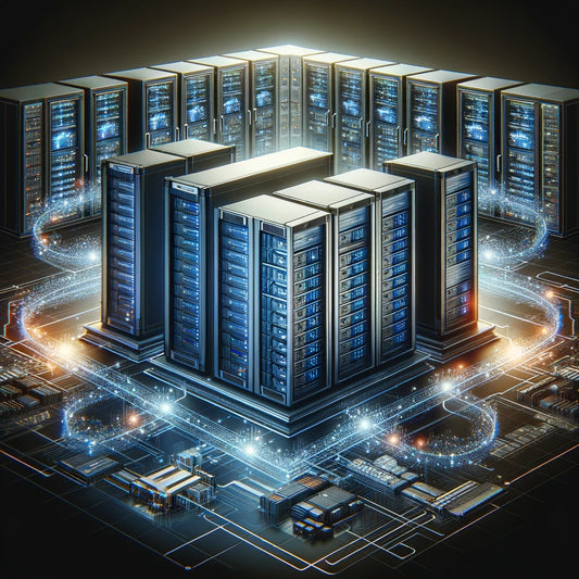 stylised image of a data warehouse