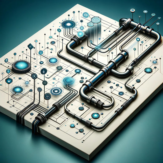 data pipeline tile containing connected pipelines